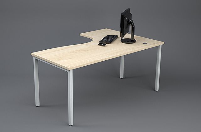 Kontorilaud Premium - 175x120/80x75cm